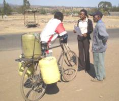 A bicycle vendor